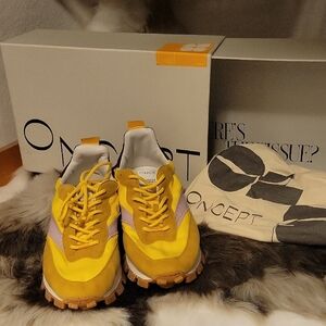Free People Oncept Osaka Yellow Maize and Purple Sneakers
